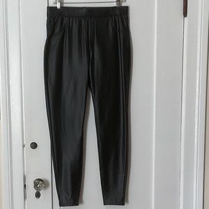 Faux Leather Slim Leg Pant Legging  Pull-On Stretch Faux Leather Pant . Sz: XL